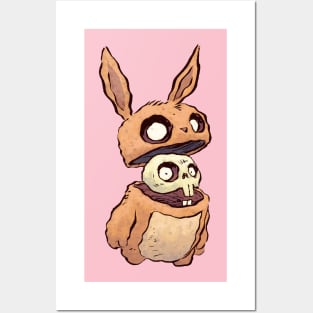 Skull Rabbit Posters and Art